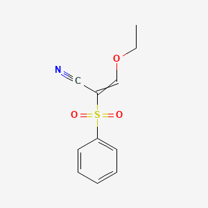 2-(Benzenesulfonyl)-3-ethoxyprop-2-enenitrile