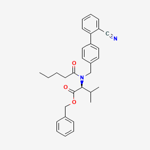 molecular formula C31H34N2O3 B8801312 (S)-Benzyl 2-(N-((2'-cyano-[1,1'-biphenyl]-4-yl)methyl)pentanamido)-3-methylbutanoate CAS No. 137864-22-3