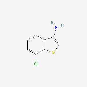 B8801405 7-Chlorobenzo[b]thiophen-3-amine CAS No. 165108-00-9