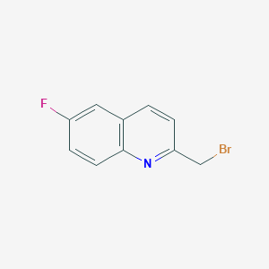 B8801473 2-(Bromomethyl)-6-fluoroquinoline CAS No. 168083-35-0