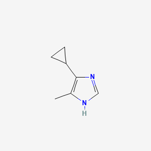 molecular formula C7H10N2 B8801536 4-cyclopropyl-5-methyl-1H-imidazole 