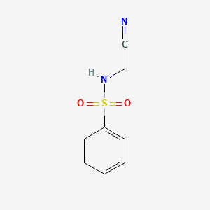 molecular formula C8H8N2O2S B8801555 N-(cyanomethyl)benzenesulfonamide 
