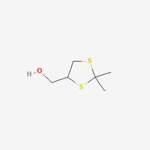 molecular formula C6H12OS2 B8801615 2,2-Dimethyl-1,3-dithiolane-4-methanol CAS No. 5694-47-3