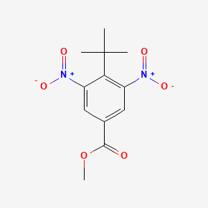 molecular formula C12H14N2O6 B8801617 Methyl 4-tert-butyl-3,5-dinitrobenzoate CAS No. 61544-78-3