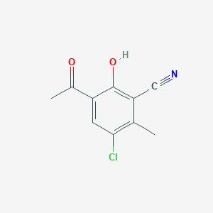 3-Acetyl-5-chloro-2-hydroxy-6-methylbenzonitrile