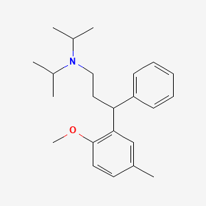 molecular formula C23H33NO B8801694 Diisopropyl-[3-(2-methoxy-5-methyl-phenyl)-3-phenyl-propyl]-amine 