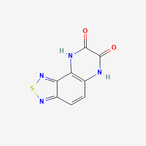molecular formula C8H4N4O2S B8801702 [1,2,5]Thiadiazolo[3,4-f]quinoxaline-7,8-diol 