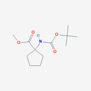 Cyclopentanecarboxylic acid, 1-[[(1,1-dimethylethoxy)carbonyl]amino]-, methyl ester