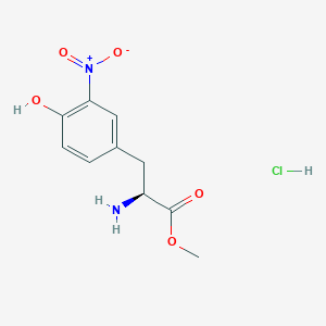 molecular formula C10H13ClN2O5 B8802055 (S)-Methyl 2-amino-3-(4-hydroxy-3-nitrophenyl)propanoate hydrochloride CAS No. 54996-28-0