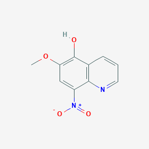 molecular formula C10H8N2O4 B8802070 5-Hydroxy-6-methoxy-8-nitroquinoline CAS No. 5323-58-0