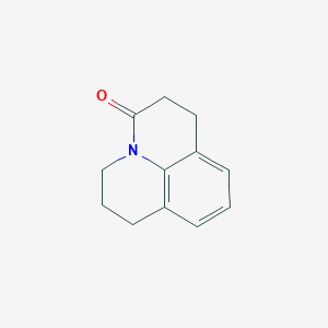 molecular formula C12H13NO B8802202 1,2,6,7-tetrahydro-5H-pyrido[3,2,1-ij]quinolin-3-one 