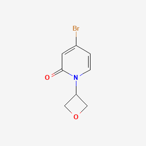 molecular formula C8H8BrNO2 B8802247 4-Bromo-1-(oxetan-3-yl)-1,2-dihydropyridin-2-one 