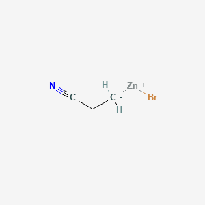 molecular formula C3H4BrNZn B8802270 2-Cyanoethylzinc bromide solution 