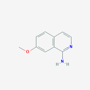 molecular formula C10H10N2O B8802304 1-Isoquinolinamine, 7-methoxy- CAS No. 42398-75-4