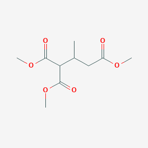 molecular formula C10H16O6 B8802316 Trimethyl 2-Methylpropane-1,1,3-tricarboxylate 