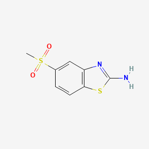molecular formula C8H8N2O2S2 B8802326 5-(Methylsulfonyl)-1,3-benzothiazol-2-amine 