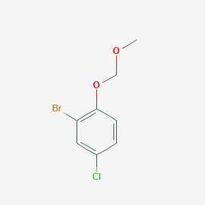 molecular formula C8H8BrClO2 B8802334 2-Bromo-4-chloro-1-(methoxymethoxy)benzene CAS No. 201748-37-0