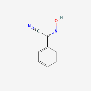 molecular formula C8H6N2O B8802370 2-Hydroxyimino-2-phenylacetonitrile 