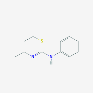 B088024 4-methyl-N-phenyl-5,6-dihydro-4H-1,3-thiazin-2-amine CAS No. 10554-34-4