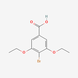 molecular formula C11H13BrO4 B8802484 4-Bromo-3,5-diethoxybenzoic acid 