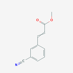 molecular formula C11H9NO2 B8802537 Methyl 3-(3-cyanophenyl)prop-2-enoate 