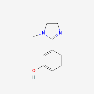 molecular formula C10H12N2O B8802717 3-(1-Methylimidazolin-2-yl)phenol CAS No. 194985-95-0