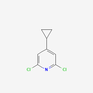 molecular formula C8H7Cl2N B8802744 2,6-Dichloro-4-cyclopropylpyridine 