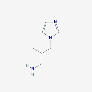 molecular formula C7H13N3 B8802779 3-(1H-Imidazol-1-yl)-2-methylpropan-1-amine CAS No. 93668-15-6