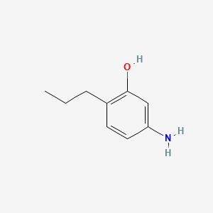 molecular formula C9H13NO B8802800 5-Amino-2-propylphenol CAS No. 85681-95-4