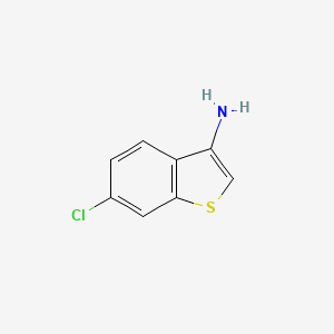 molecular formula C8H6ClNS B8802832 6-Chlorobenzo[b]thiophen-3-amine CAS No. 165107-99-3