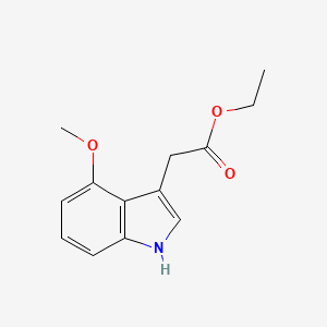 molecular formula C13H15NO3 B8802865 Ethyl 4-Methoxyindole-3-acetate 