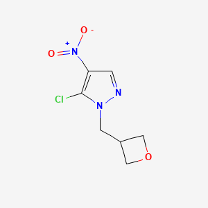 5-Chloro-4-nitro-1-(oxetan-3-ylmethyl)-1H-pyrazole