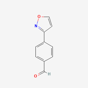 molecular formula C10H7NO2 B8803009 4-(Isoxazol-3-yl)benzaldehyde 