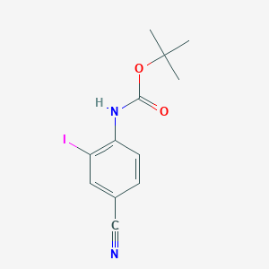 B8803068 tert-Butyl (4-cyano-2-iodophenyl)carbamate CAS No. 488713-81-1