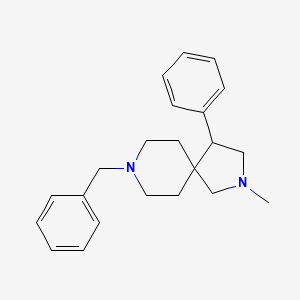 molecular formula C22H28N2 B8803076 8-Benzyl-2-methyl-4-phenyl-2,8-diazaspiro[4.5]decane CAS No. 79139-62-1