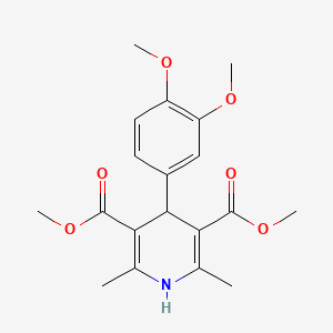 molecular formula C19H23NO6 B8803101 Dimethyl 4-(3,4-dimethoxyphenyl)-2,6-dimethyl-1,4-dihydropyridine-3,5-dicarboxylate 