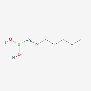 molecular formula C7H15BO2 B8803150 1-Hepteneboronic acid 