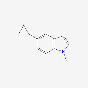 molecular formula C12H13N B8803159 5-Cyclopropyl-1-methyl-1H-indole 