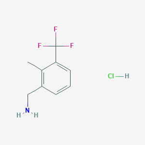 molecular formula C9H11ClF3N B8803213 (2-Methyl-3-(trifluoromethyl)phenyl)methanamine hydrochloride 