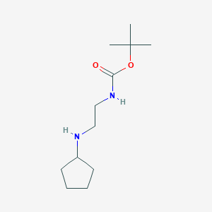 molecular formula C12H24N2O2 B8803223 tert-butyl N-[2-(cyclopentylamino)ethyl]carbamate 