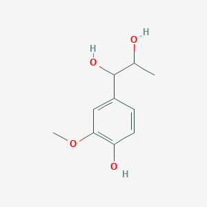 molecular formula C10H14O4 B8803249 1-(4-HYDROXY-3-METHOXYPHENYL)PROPANE-1,2-DIOL 