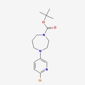 molecular formula C15H22BrN3O2 B8803270 Tert-butyl 4-(6-bromopyridin-3-yl)-1,4-diazepane-1-carboxylate 