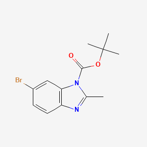 molecular formula C13H15BrN2O2 B8803275 Tert-butyl 6-bromo-2-methyl-1h-benzo[d]imidazole-1-carboxylate 