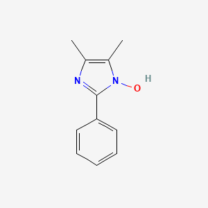 molecular formula C11H12N2O B8803334 4,5-dimethyl-2-phenyl-1H-imidazol-1-ol CAS No. 38779-78-1