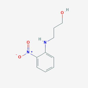 molecular formula C9H12N2O3 B8803401 3-[(2-Nitrophenyl)amino]propan-1-ol CAS No. 56636-93-2