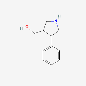 molecular formula C11H15NO B8803470 (4-Phenylpyrrolidin-3-yl)methanol 