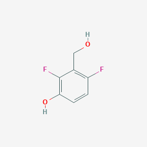 molecular formula C7H6F2O2 B8803511 2,4-Difluoro-3-(hydroxymethyl)phenol CAS No. 866028-20-8