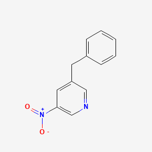 molecular formula C12H10N2O2 B8803556 3-Benzyl-5-nitropyridine 