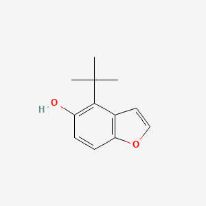 molecular formula C12H14O2 B8803626 4-tert-Butyl-1-benzofuran-5-ol CAS No. 115483-15-3