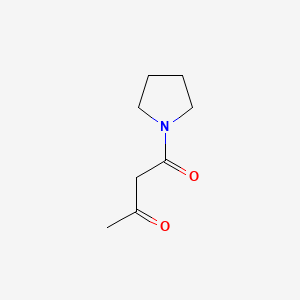 molecular formula C8H13NO2 B8803648 1-(1,3-Dioxobutyl)pyrrolidine CAS No. 41153-96-2